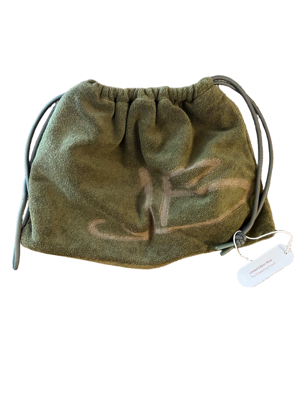 NWT Jenny Bird Limited Edition Moss Drawstring Pouch - Brand New!